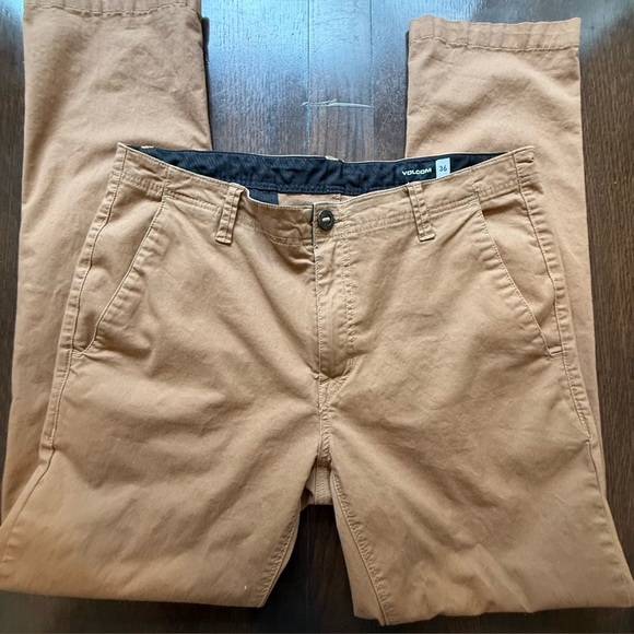 Volcom Men's Khaki Chinos Size 36 Inseam 31 - Picture 3 of 8